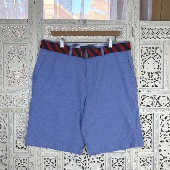 Tommy Hilfiger Other - Tommy Hilfiger Blue Shorts with Belt NEW Mens 36 Preppy Casual Luxury Coastal